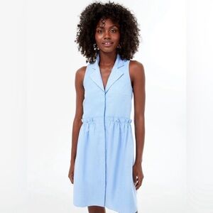 Tuckernuck Oxford Blue Sleeveless Shirt Dress NWT M